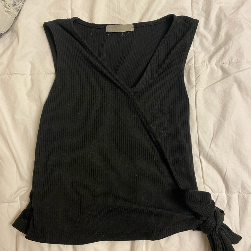 black tie tank top